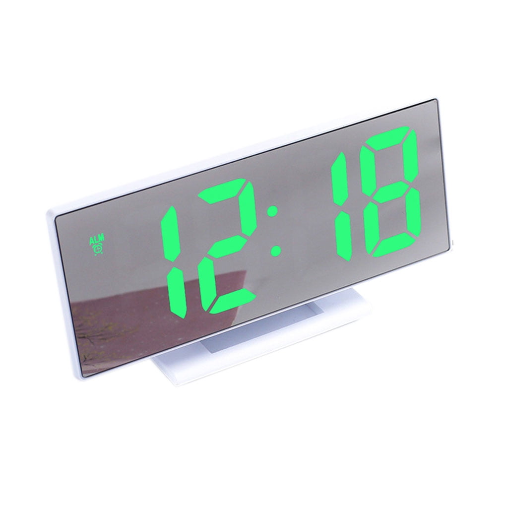 Hi.FANCY Digital Alarm Clock LED Mirror Clock Multifunction Display