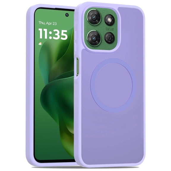 For Motorola Moto G Power 5G 2027 MagSafe Compatible Case Hybrid Soft TPU Bumper Hard Translucent Matte Back Slim Shockproof Cover, XPM Phone Case [Light Purle]