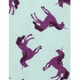 thumbnail image 3 of Leveret Kids Footed Cotton Pajama Unicorn Purple 18-24 Month, 3 of 3