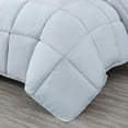thumbnail image 4 of Chezmoi Collection All Season Oversized Queen Size Down Alternative Comforter - Plush Microfiber Fill - Box Stitch Quilted - Duvet Insert with Corner Tabs (Oversized Queen, Silver Gray), 4 of 9