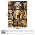 thumbnail image 4 of JEUXUS Golden Labrador Retriever Blanket for Boys Girls,Labrador Retriever Gifts for Dog Lover, Animal Pet Soft Fuzzy Dog Throw Blanket Labrador Retrievers Print Plush Gift for Birthday Christmas, 4 of 6