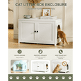 thumbnail image 6 of TIMHAKA Cat Litter Box Enclosure, Multi-Functional Hidden Cat Litter Box Furniture Cabinet, White, 6 of 9