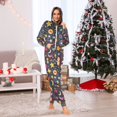 thumbnail image 7 of FORMRS Onesies Pajama for Adults Unisex Hoodie Winter Jumpsuit One Piece Sleepwear, Sizes S-2XL, Small Space Pattern, 7 of 7