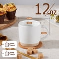 thumbnail image 2 of Vesteel Coffee Mugs Set of 4, 12oz Porcelain Coffee Cups with Handle, Ceramic Stoneware Mug for Milk, Coffee, Hot Cocoa, Microwave & Dishwasher Safe, Speckled White, 2 of 9