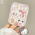 thumbnail image 1 of Ins New Kt Cat Cute Makeup Mirror Foldable Mirror Handheld Portable Outing Portable Makeup Mirror Dressing Mirror Student Makeup Mirror Portable Folding Makeup Mirror Comb All-In-One Suit Class Pocke, 1 of 1