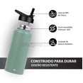 thumbnail image 4 of Termo para Café y Agua Magma Life Verde Olivo Acero Inoxidable 32 Oz 950 ml 3 Tapas, 4 of 6