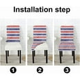 thumbnail image 4 of Chair Covers Set of 6 Independence Day Dining Room Chair Covers 4th of July Washable Elastic Chair Cover for Kitchen Outdoor Dining Room, 4 of 5