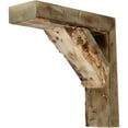 thumbnail image 4 of Ekena Millwork 3 1/2"W x 8"D x 10"H Vintage Farmhouse Bracket, Barnwood Decor Collection, Natural Barnwood (4-Pack), 4 of 5