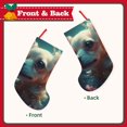 thumbnail image 2 of KLL Cute Flower Chihuahua Puppy for 18" Christmas Stocking Snowman Xmas Stocking Holiday Christmas Decoration Gifts for Family Kids, 2 of 8