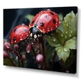 thumbnail image 2 of Designart "Harmonious Encounter With Botanical Ladybug III" Ladybug Wall Decor, 2 of 7