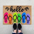 thumbnail image 2 of Natural Coir Door Mat Mat for Front Door Indoor Front Door Rugs Indoor Entrance Non-Slip Outdoor Indoor Entrance Low Profile Front Doormat Perfect for Indoor and Outdoor Use, 16x24 Inch, 2 of 4
