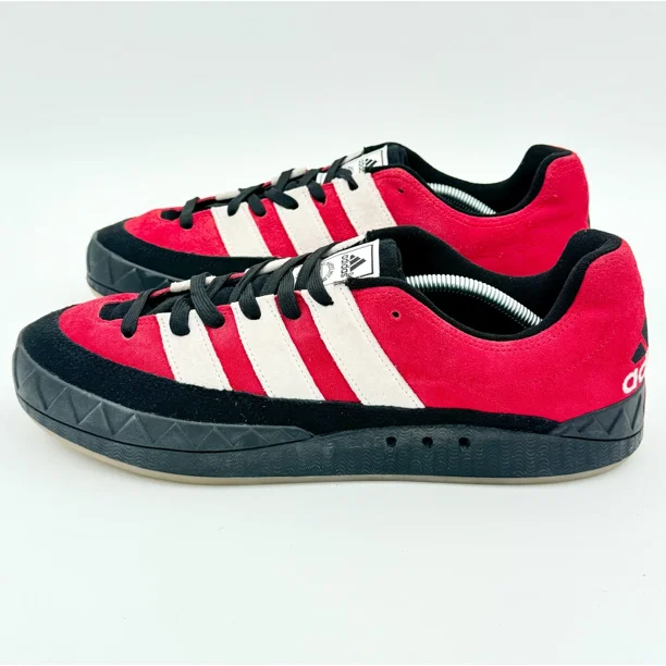 Ad-id-as Adimatic Power Red Crystal Suede Men's Sz 12.5 Shoes GY2093