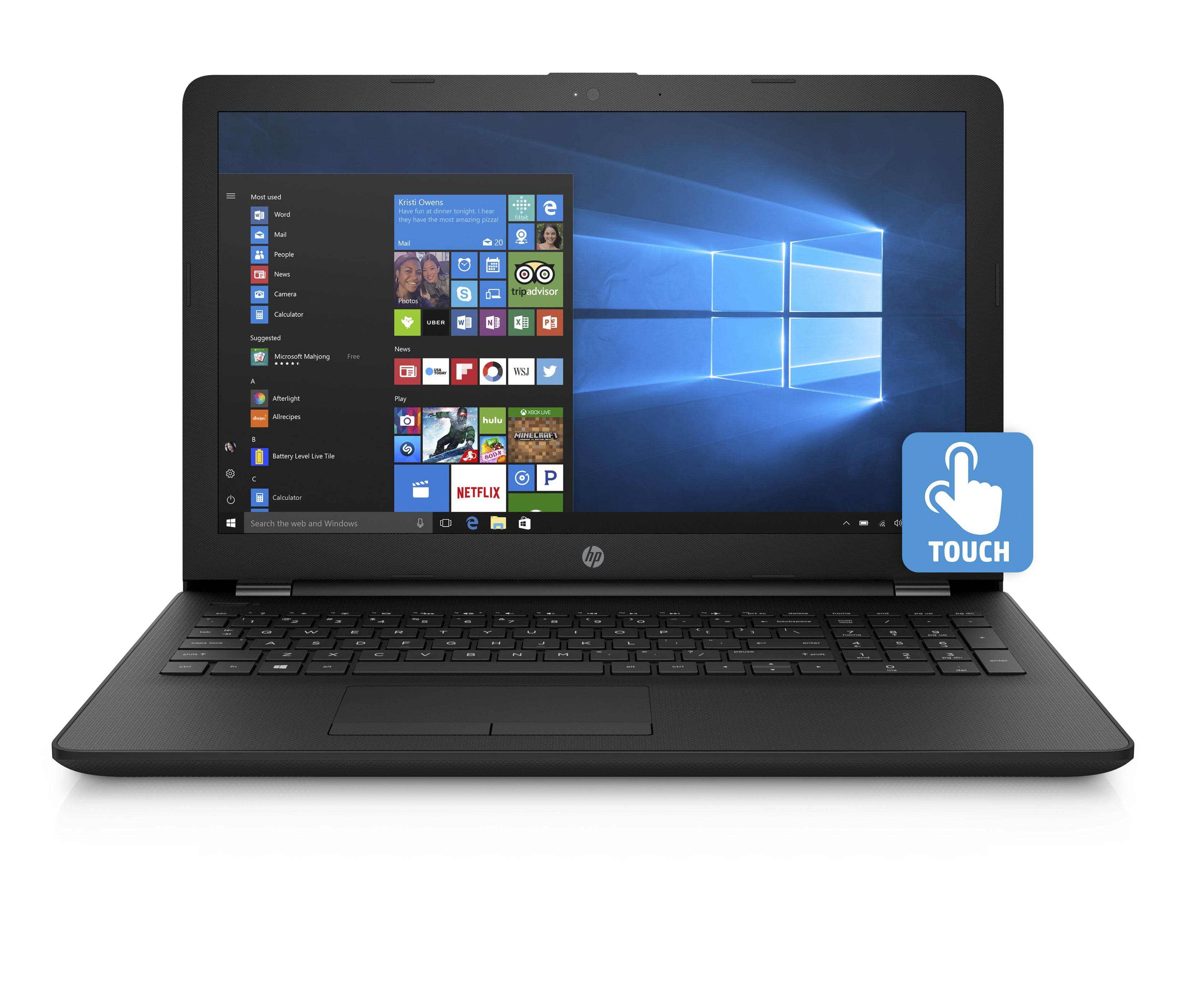 Hp Notebook 15 Bs2wm 15 6 Hd Touchscreen Intel Pentium N5000 4gb Ram 1tb Hdd Windows 10 Home Walmart Com Walmart Com