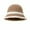 Khaki, variant on vnanda Round Brim Fisherman Hat Women's Winter Fisherman Hat Striped Color Matching Thick Soft Plush Dome Top Warm Windproof Deep Lightweight Foldable Lady
