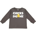 thumbnail image 3 of Inktastic Chicks Dig Me Boys Long Sleeve Toddler T-Shirt, 3 of 5