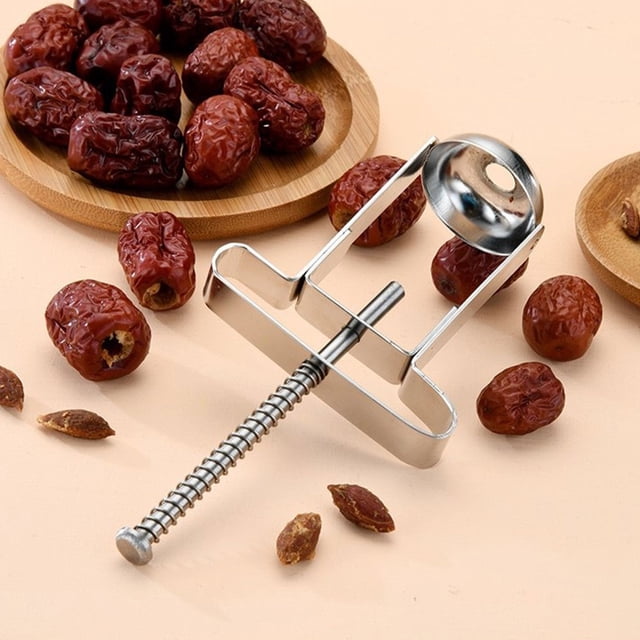 OULII Herramienta Para Quitar Huesos De Metal Portátil Para Cocina Uso Doméstico Plateada