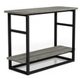 thumbnail image 3 of Furniture of America Quint 1-Shelf Wood Indoor End Table, Vintage Gray Oak, 3 of 8