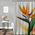 thumbnail image 2 of Orinice  Jungle Green Shower Curtain,Spring Time Contemporary Bird Paradise Flower Abstract Jungle Shower Curtains for Bathroom with 12 Hooks 60x72, 2 of 7