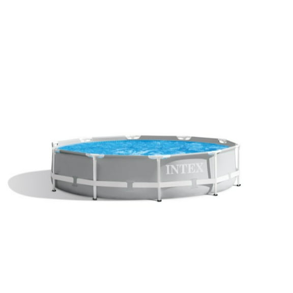 Open Box INTEX Prism Metal Frame 10' x 30" Above Ground Swimming Pool and Filter Pump
