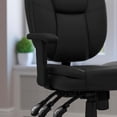 thumbnail image 2 of Pemberly Row Mid Back Ergonomic Task Office Chair with Arms in Black, 2 of 9