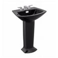 thumbnail image 5 of Toto Soiree 29-1/2" Pedestal Bathroom Sink with 3 Holes Drilled and Rear Overflow, Pedestal Included, Available in Various Colors, 5 of 7