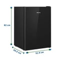 thumbnail image 2 of Frigobar Hisense 4.2 PIES Negro Refrigerador compacto puerta cruzada enfriador independiente, 2 of 5