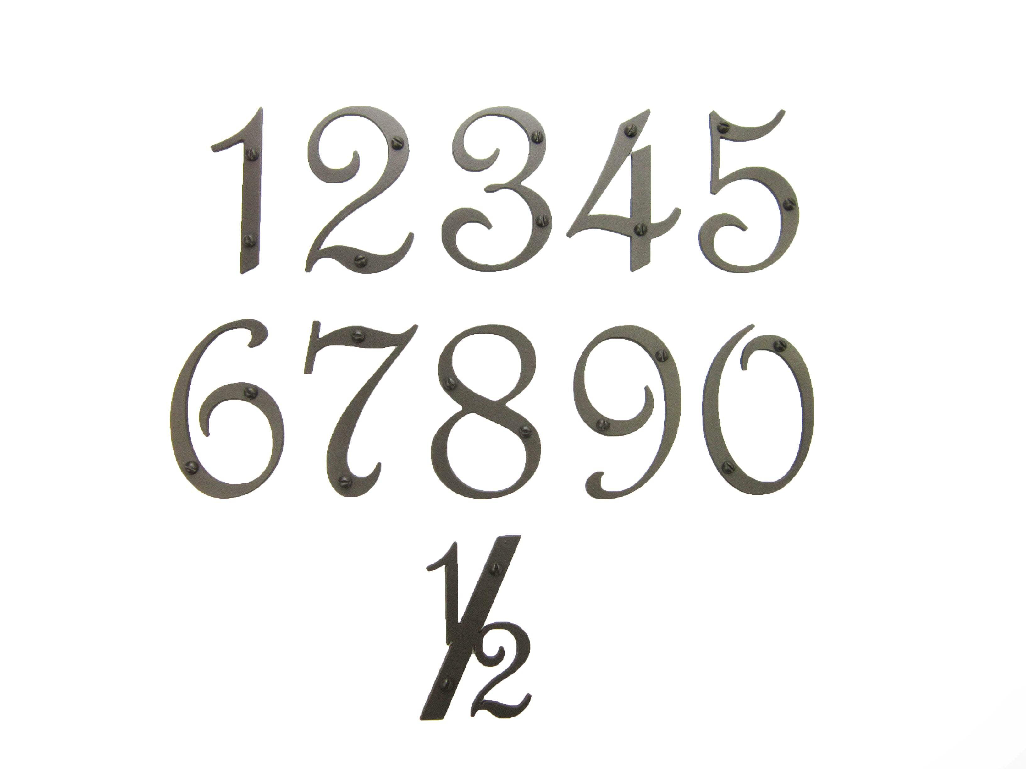 Classic Smooth Spanish Style Address Numbers