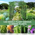 thumbnail image 2 of NAIZEA Garden Black Arch Trellis for Climbing Plants Outdoor, 87in Tall Metal Garden Arbor Wedding Arches,Backyard Decoration,Metal Coating Treatment, 2 of 7