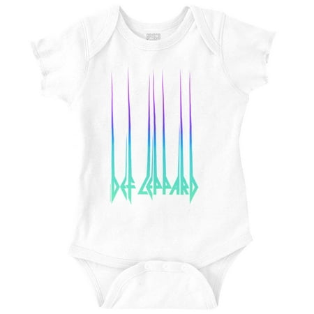 

Def Leppard 80s Rock n Roll Band Romper Boys or Girls Infant Baby Brisco Brands