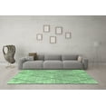 thumbnail image 3 of Ahgly Company Indoor Round Oriental Emerald Green Industrial Area Rugs, 4' Round, 3 of 4