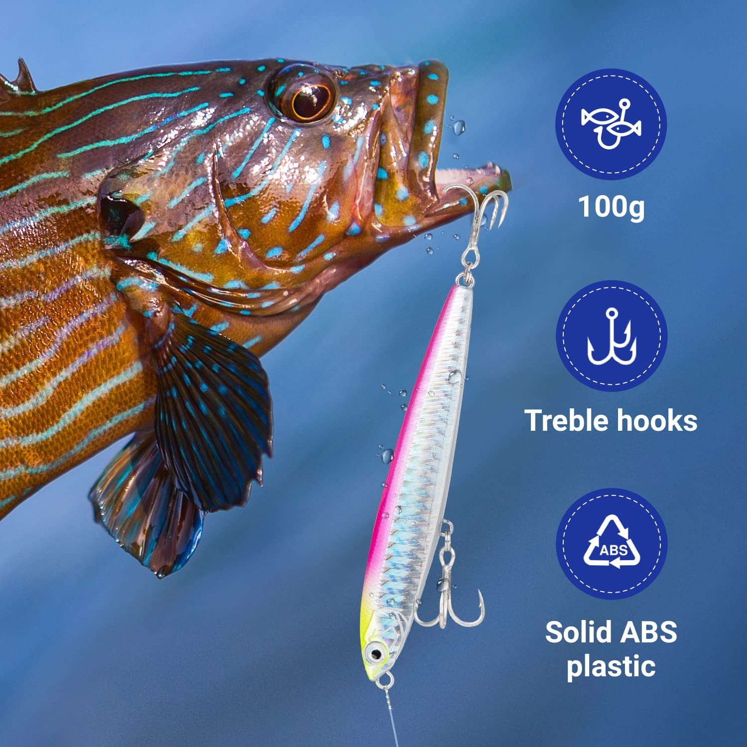  Hajimari Fishing Lures Minnow - ABS Plastic Fishing Lure, Crank  Baits for Fishing in Medium-Shallow Water, Lifelike Fresh Water Bass Lures