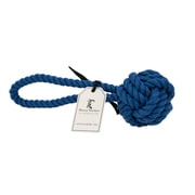 Harry Barker Cotton Rope Tug and Toss Dog Toy, Blue, Large