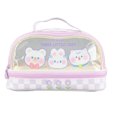 thumbnail image 1 of Waterproof Pencil Pen Case, Scratch Resistance Portable Transparent Large Capacity PU+PVC Transparent Pencil Case Bag  For Stationery, 1 of 8