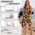 thumbnail image 4 of HELLHERO Easter Egg Asymmetric Beach Skirt, Side Pockets Summer Sleeveless Dress Non-Fade Non Fade Sleeveless Sundress for Vacation Dating, 4 of 8