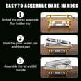 thumbnail image 6 of EVGTTI 2 Pack 8QT Chafing Dishes Buffet Set, Chafers for Catering Chafing Dish Buffet Set with Half Size Pan, Gold Chafers and Buffet Warmer Set for Buffet, 6 of 6