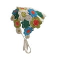 thumbnail image 3 of Accesorios para el cabello de pandana de crochet de crochet, decoración de peinado linda, corbata diadema anudado Flores azules, 3 of 8