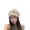 thumbnail image 1 of Kmbangi Chapeau d'Hiver pour Femmes en Laine Tricotée Chaude Bonnet de Sport de Rue Couvre-Chef, 1 of 5