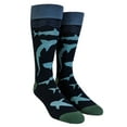 thumbnail image 2 of Men's Scuba Shark Socks Funny Shark Week Scuba Dive Ocean Vacation Novelty Footwear, 2 of 7