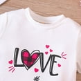 thumbnail image 4 of Ketyyh-chn99 Summer Outfits for Girls Suitable Letter Print T Shirt Shorts 2pcs Clothes White,100, 4 of 5
