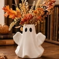thumbnail image 3 of THOPBPRK 7Inch Halloween Funny Ghost Ceramic Vase for Home Decor, Tabletop Flower Holder, Creative Fall Holiday Centerpiece for Party and Seasonal Home Accents, 3 of 6