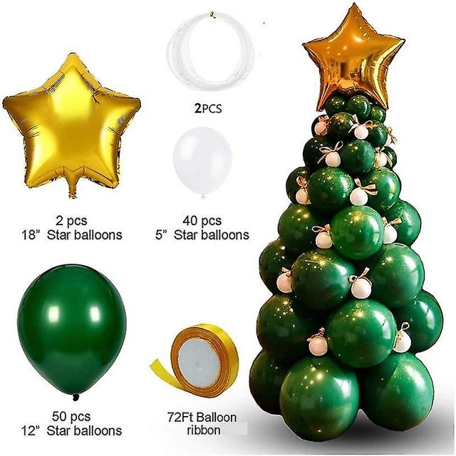 Globo de Navidad, kit de arco de guirnalda de globos de Navidad, suministros de decoración de Feliz Navidad
