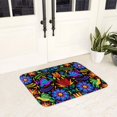 thumbnail image 5 of Non Slip Door Mat, Colorful Floral Fast Drying Bath Tub Mats, Absorbent Bathroom Rugs Entrance Welcome Mat, Bath MatS for Tub, Floor, Home, Kitchen, Hotel,16x24in, 5 of 7