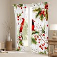 thumbnail image 3 of Castle Fairy Cardinal Bird Blackout Curtains Set of 2 (52x84 Each) for For Teens Girls Boys,Christmas Red Sparrows Window Curtains,Xmas Festival Theme Curtains and Drapes,Super Cozy Room Decor, 3 of 6