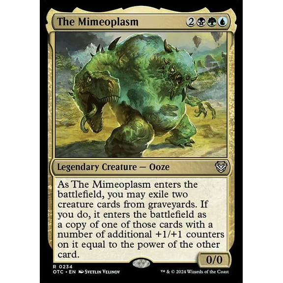 MtG Outlaws of Thunder Junction Commander Rare The Mimeoplasm #234