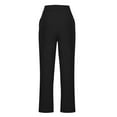 thumbnail image 5 of Besolor Womens Workout Pants Casual High Waisted Athletic Yoga Straight Leg Pants Loungewear Trouser with Pockets, 5 of 7