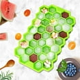 thumbnail image 2 of Yuedong Tray Foldable Color: White Purple Yellow Green 37 Grids Honeycomb With Removable Lids Home Kitchen Silica Ice Cube Trays, 2 of 7