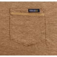 thumbnail image 4 of Dwelliawo Mens T-Shirts Short Sleeve Henley Shirt Casual Comfortable Top Summer Lightweight Tee Shirts Button Down Stand Collar Shirts with Pocket Khaki XL, 4 of 8