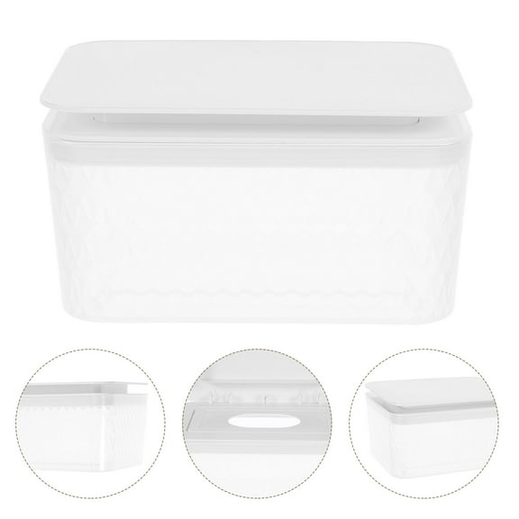 WHAMVOX Baby Wipes Dispenser Portable Wipes Holder Keeps Wet Tissue Fresh Flushable Wipe Container with Sealing Lid for Wipes and Tissues