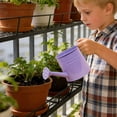 thumbnail image 6 of 1L Long Spout Metal Watering Can, Garden Sprinkling Can for Indoor & Outdoor Plants, Lawn & Gardening Use,Purple, 6 of 8