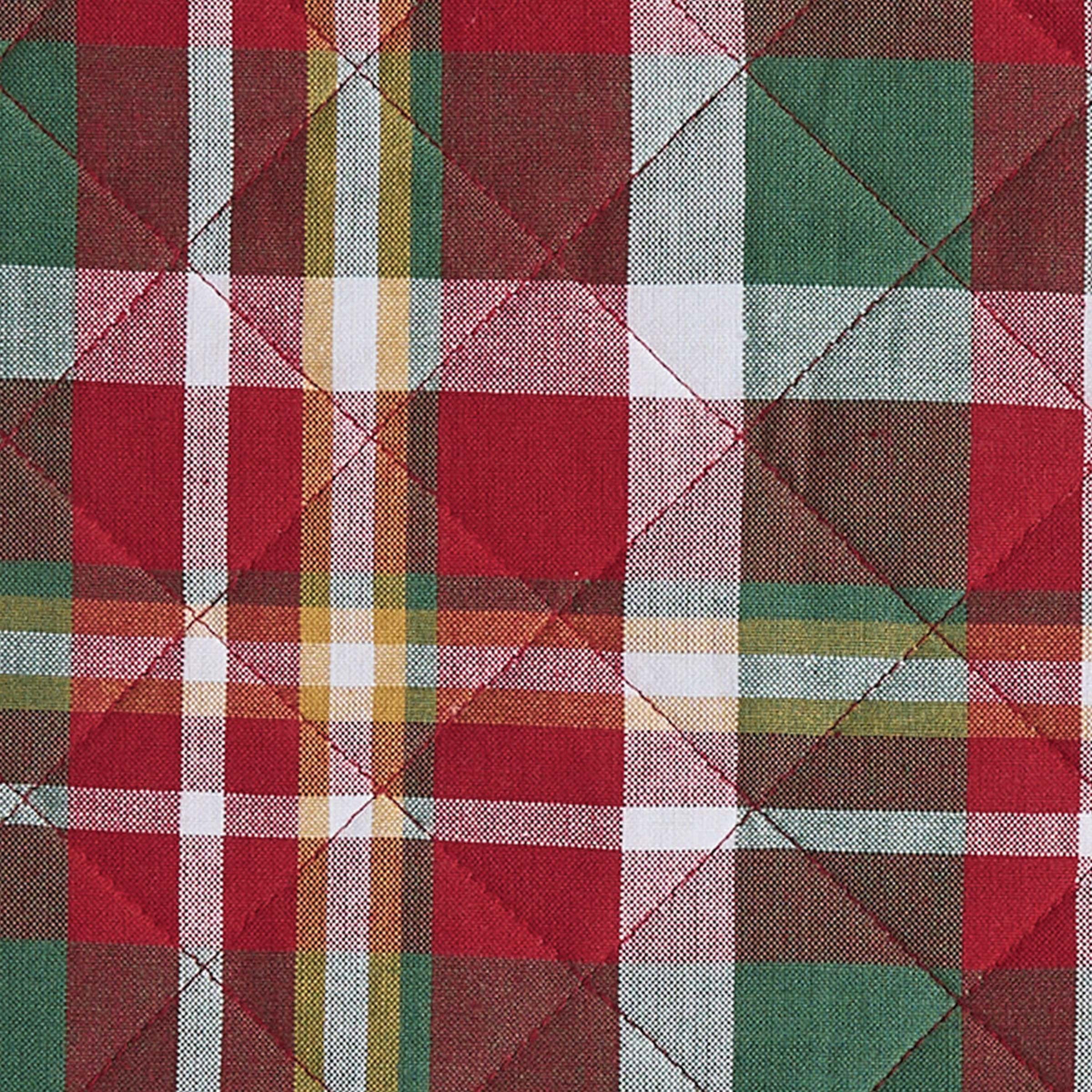 Split P Sleigh Bell Plaid Quilted Placemat Set of 4